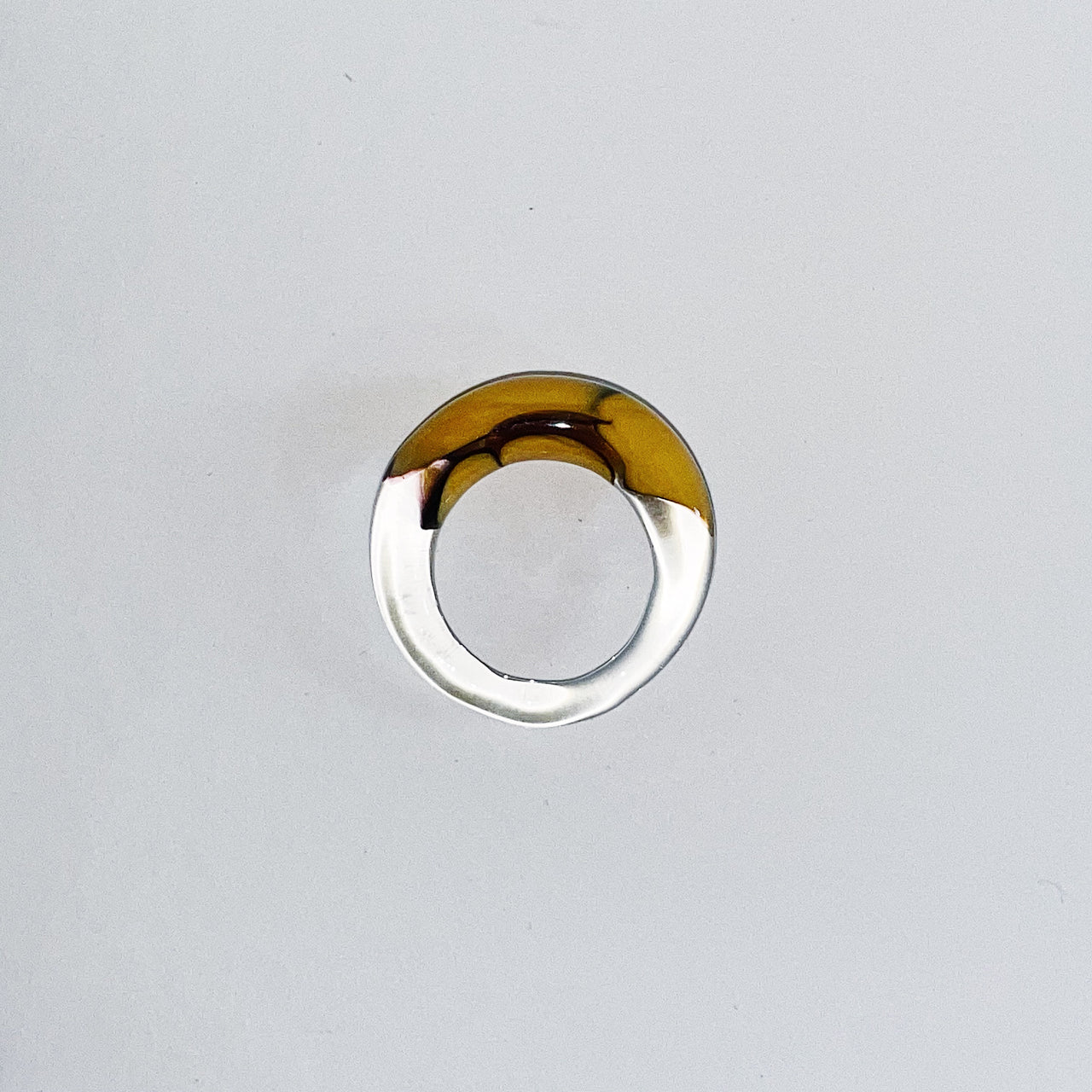 Orange Mountain Glass Ring