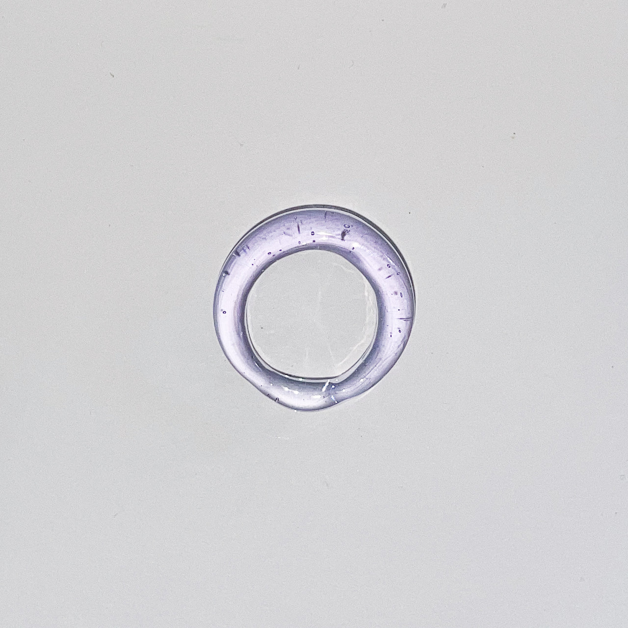 Lilac Band Glass Ring