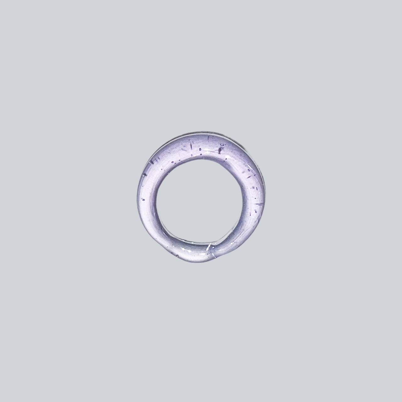 Lilac Band Glass Ring