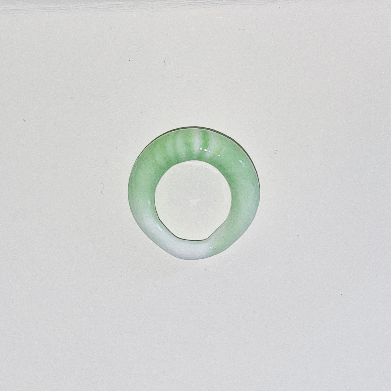 Soft Green Glass Ring