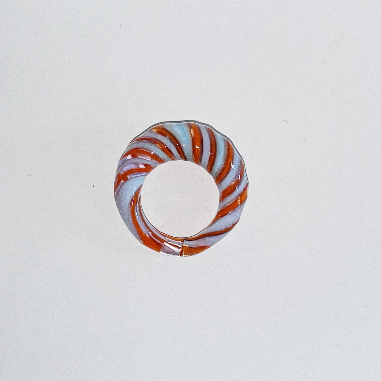 Blue Snake Spiral Ring