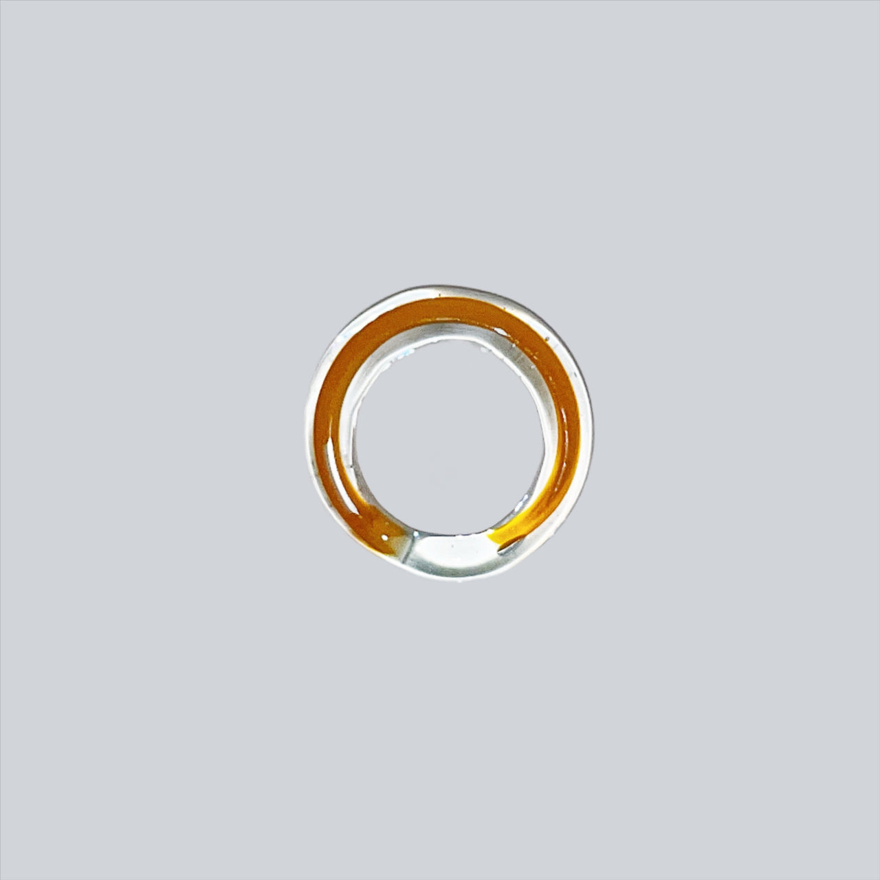 Orange In Glass Ring