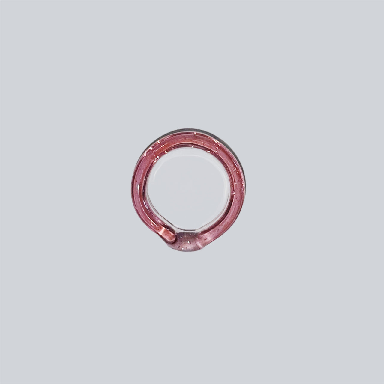 Pink Band Glass Ring
