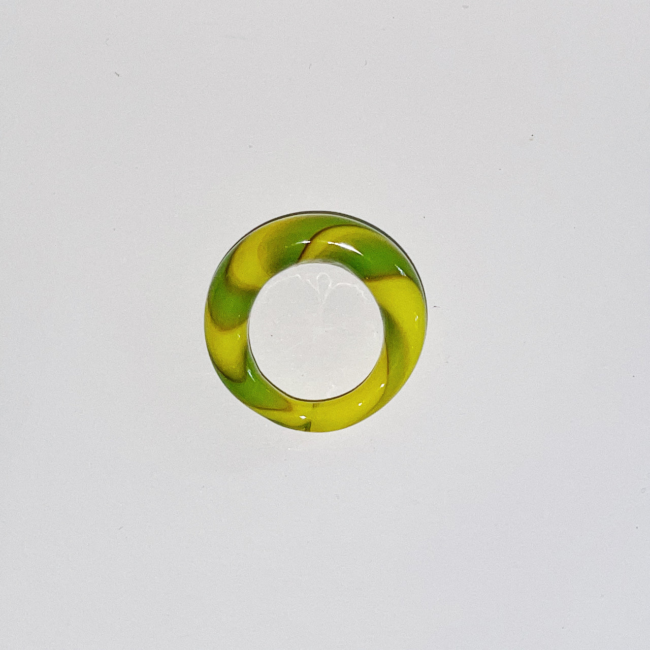 Retro Green Glass Ring