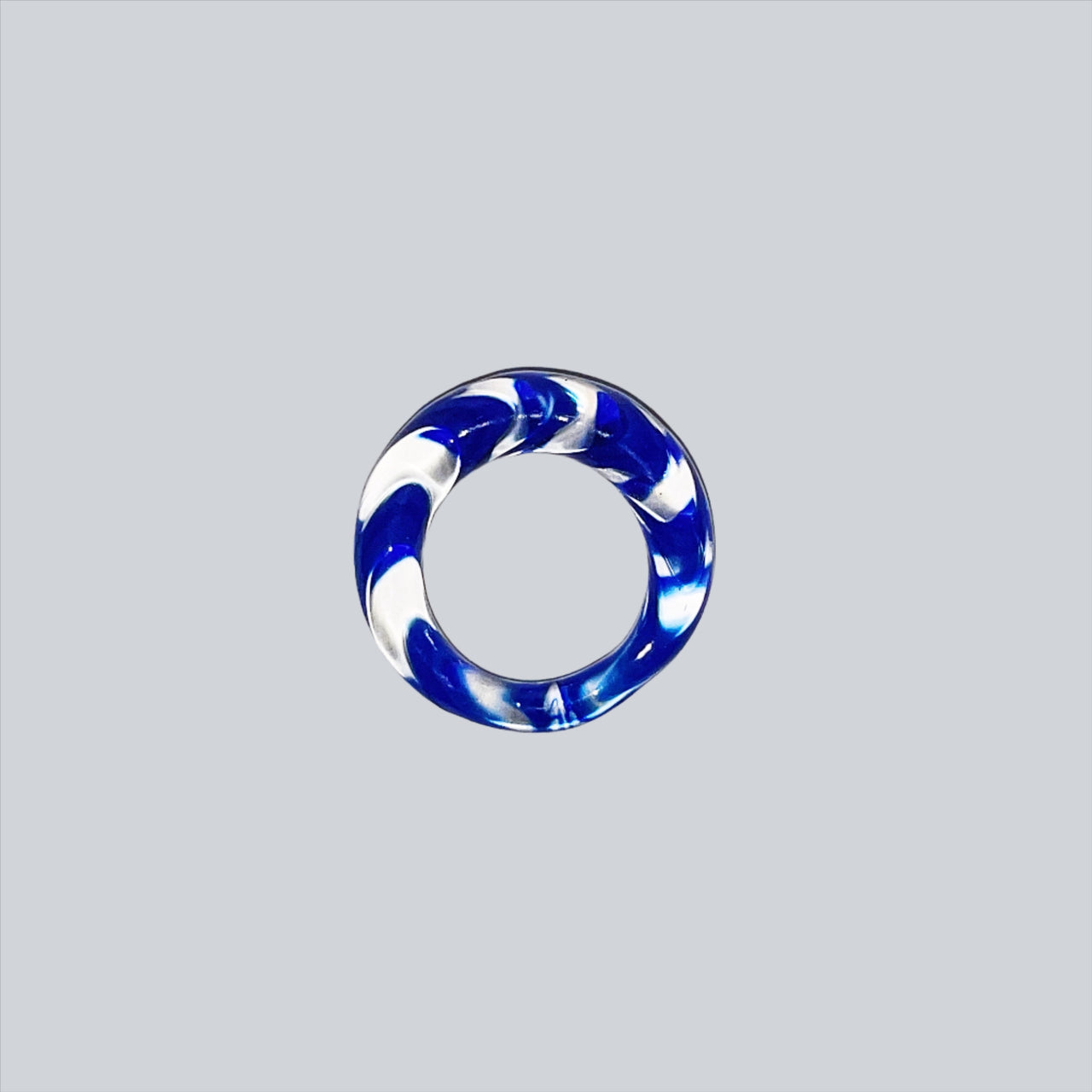 Electric Blue Glass Ring