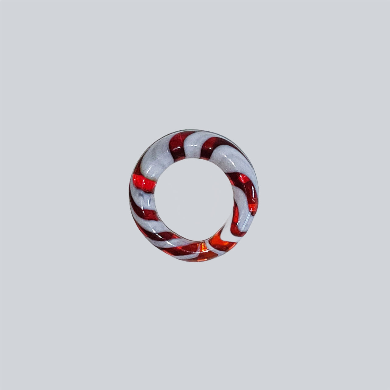 Granatapfel Spiral Glass Ring