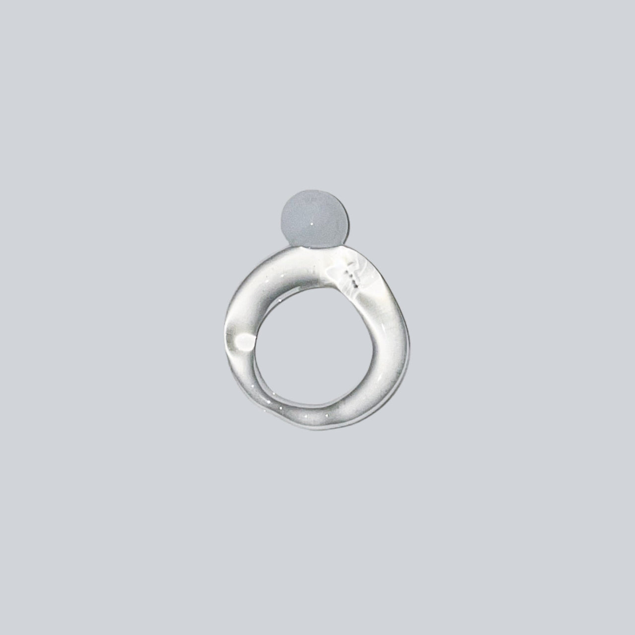 White Dot Glass Ring