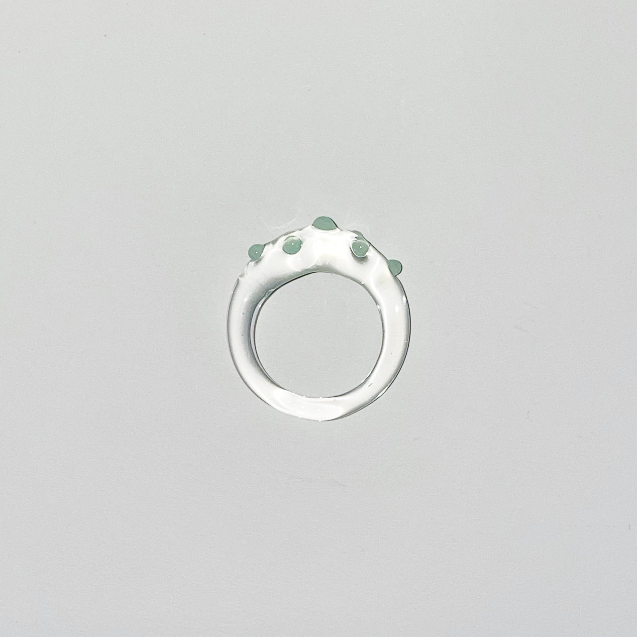 Green Cookie Glass Ring