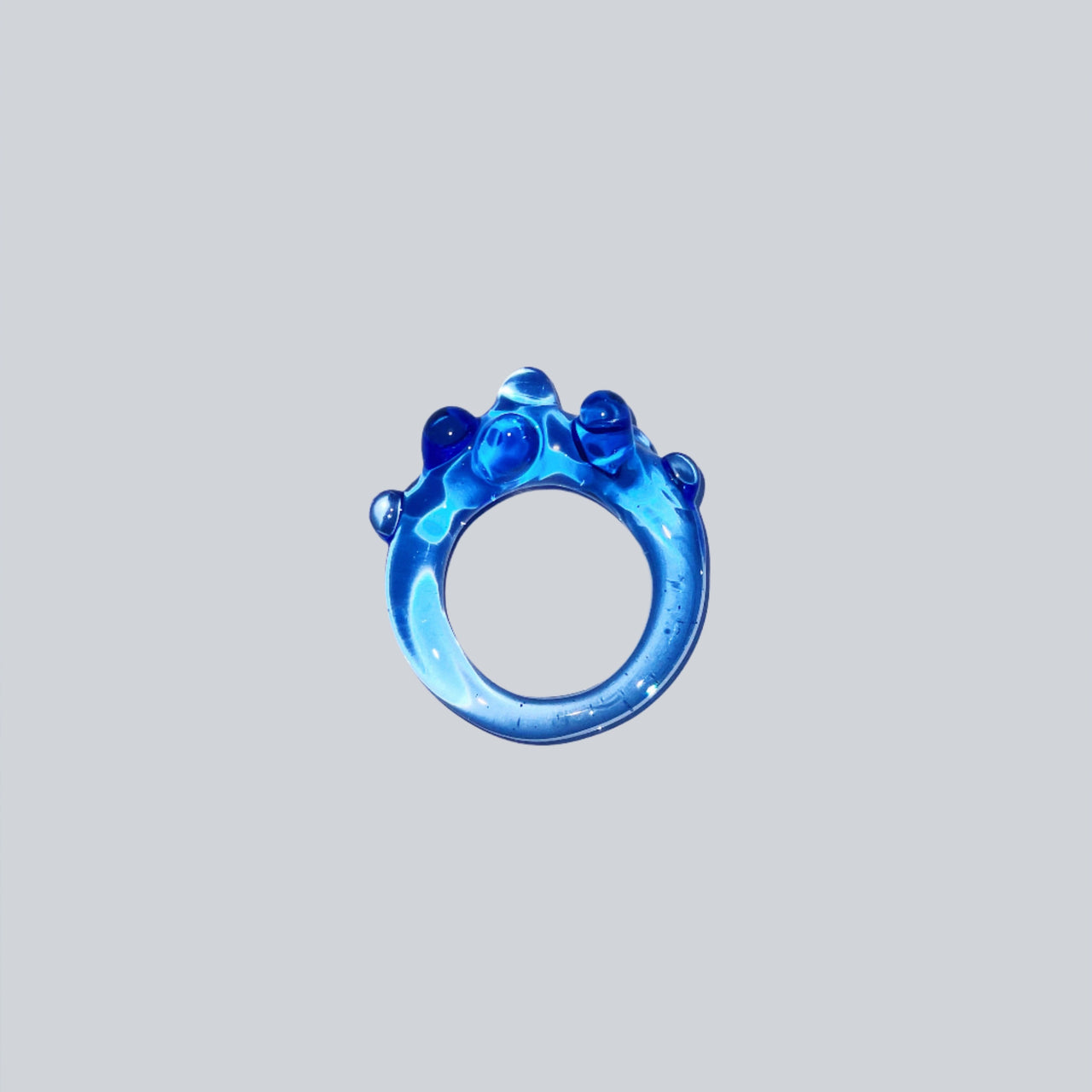 Stubbornblue Glass Ring