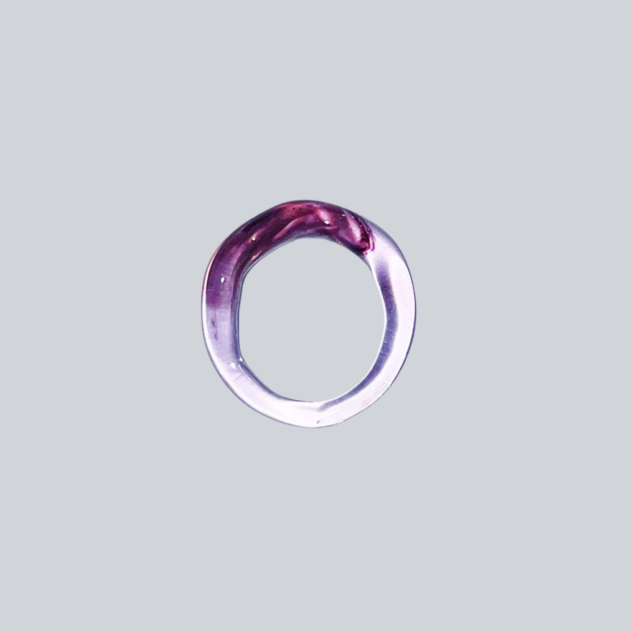 Mulberry Mist Thin Glass Ring