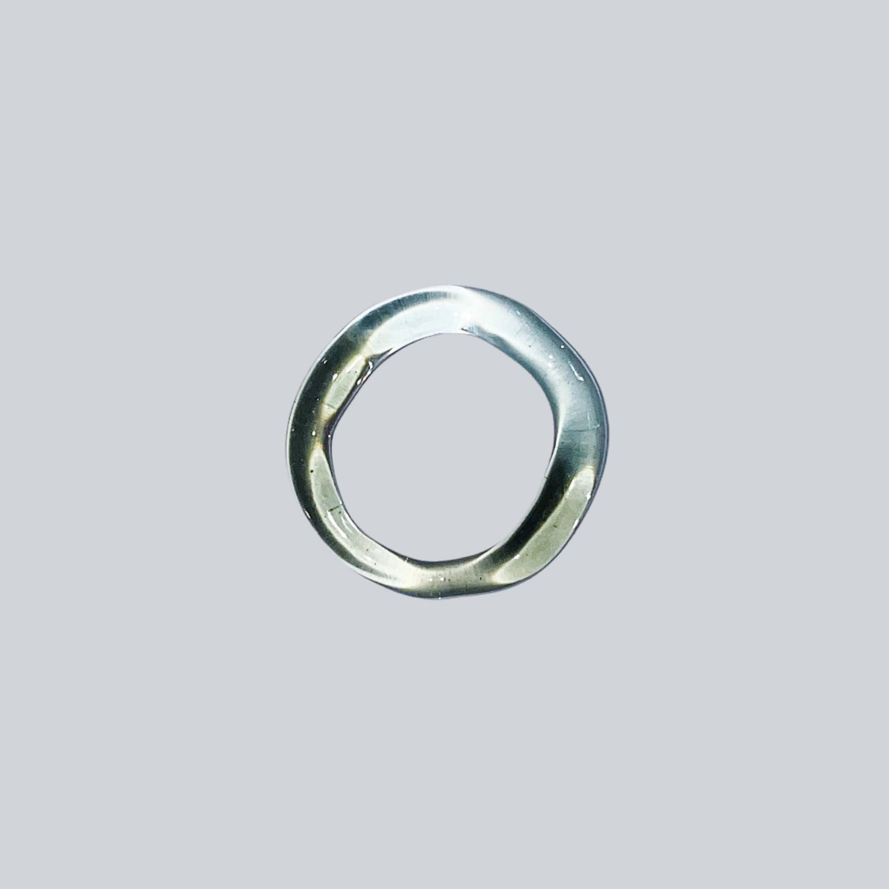 Crisp Sage Thin Glass Ring