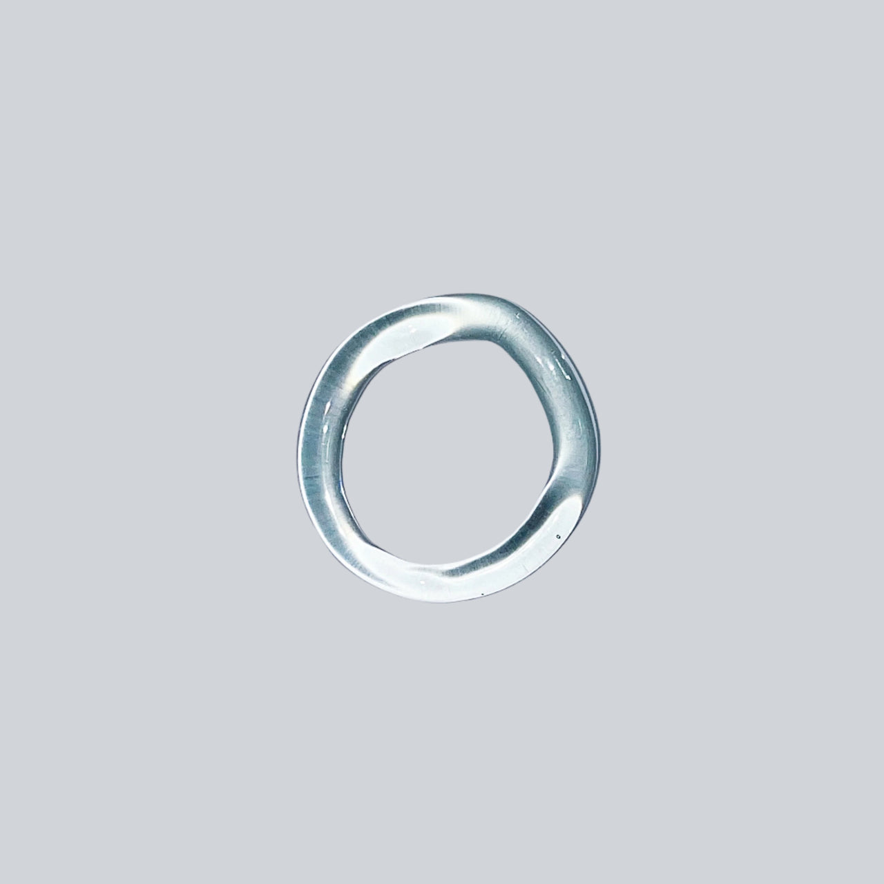 Green Fogs Thin Glass Ring