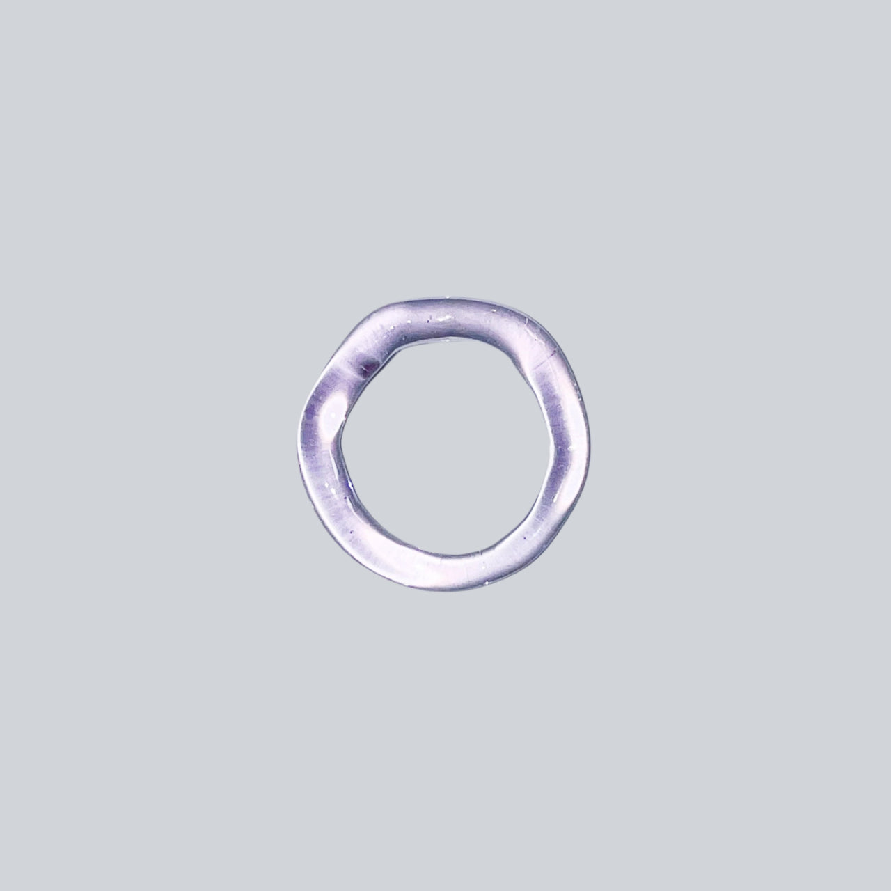 Lilac Whirl Thin Glass Ring